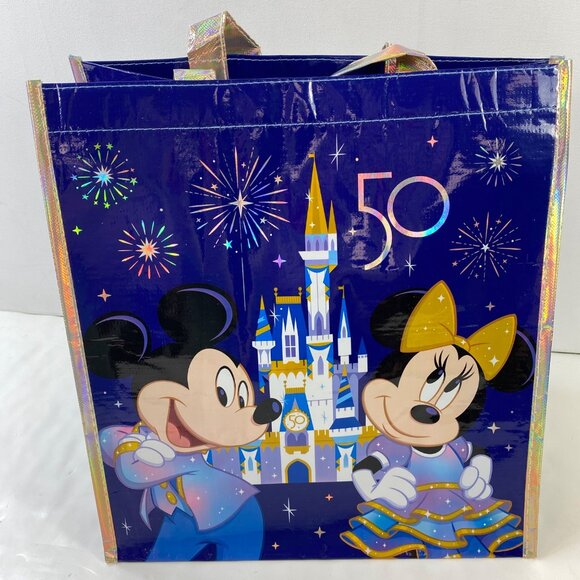 Walt Disney World 50th Anniversary Celebration Reusable Holographic Tote Bag - Picture 7 of 10